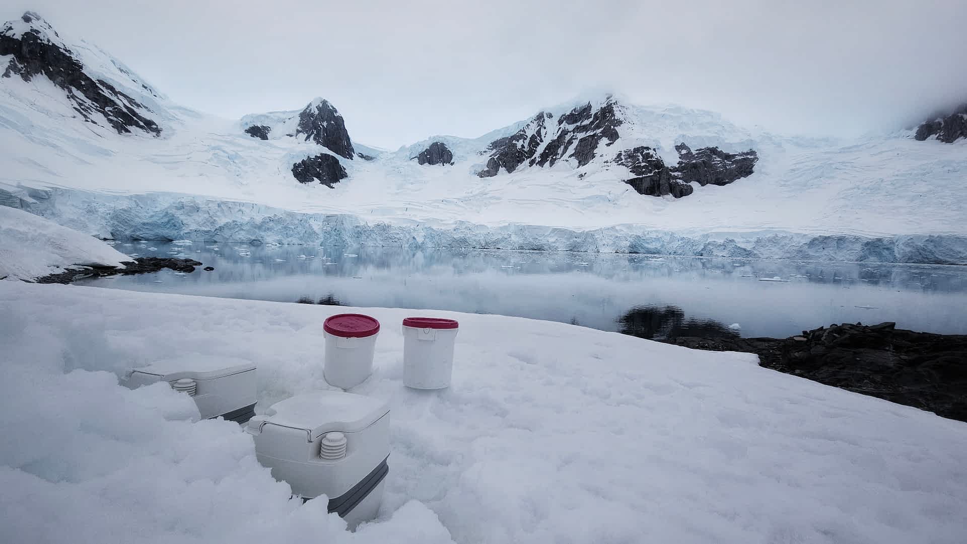 Antarctica night sky