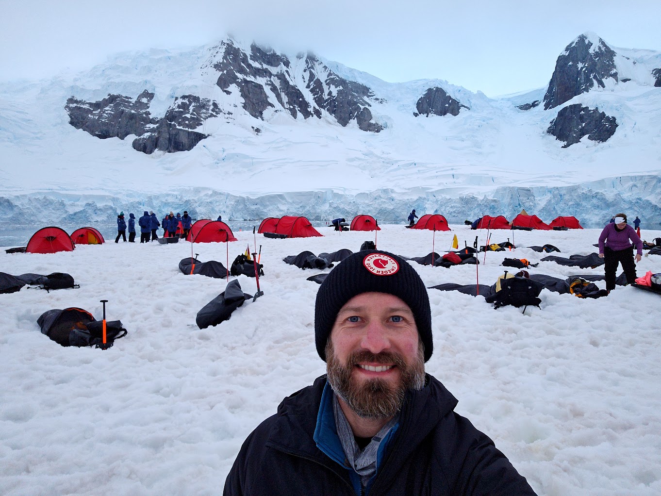 Camping in Antarctica