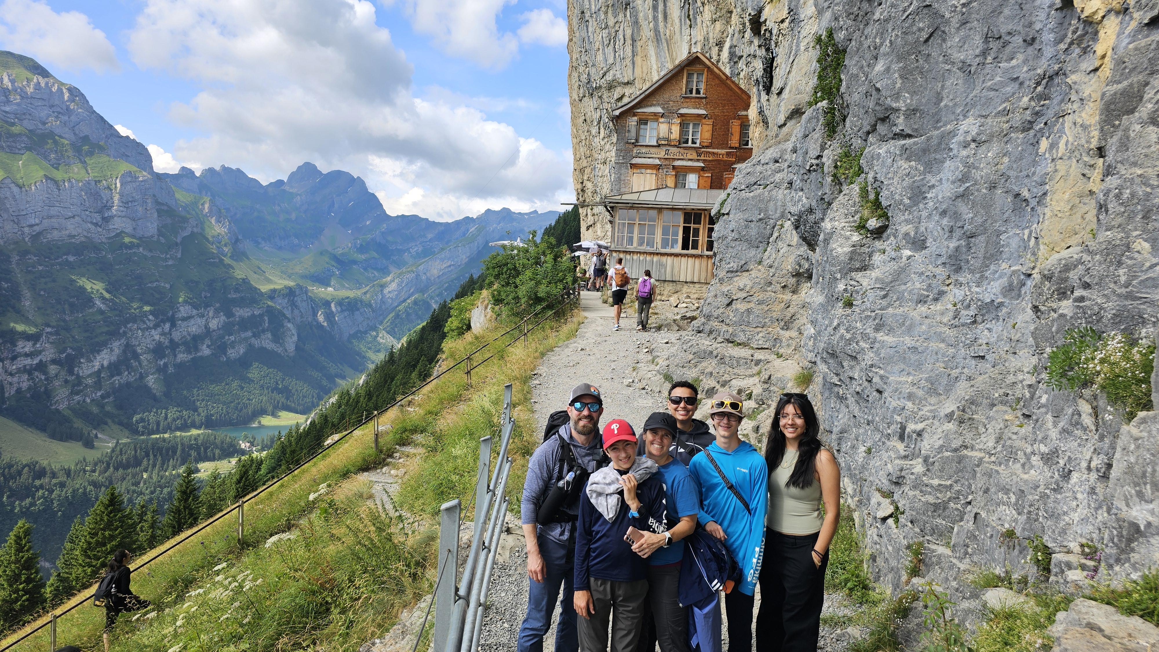 Mountain views from Ebenalp over the Appenzell valley