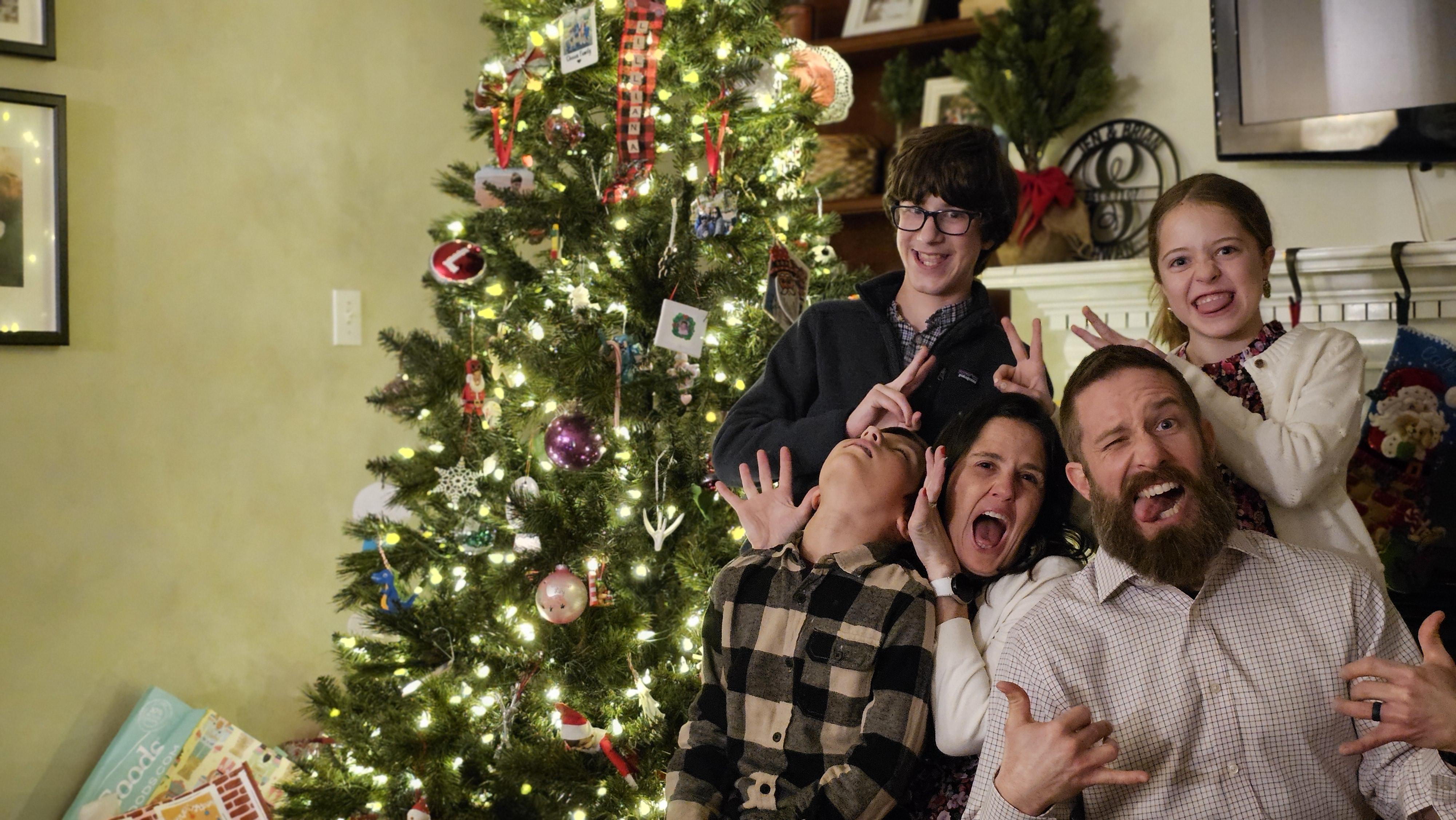 The Schwan family on Christmas Eve 2024