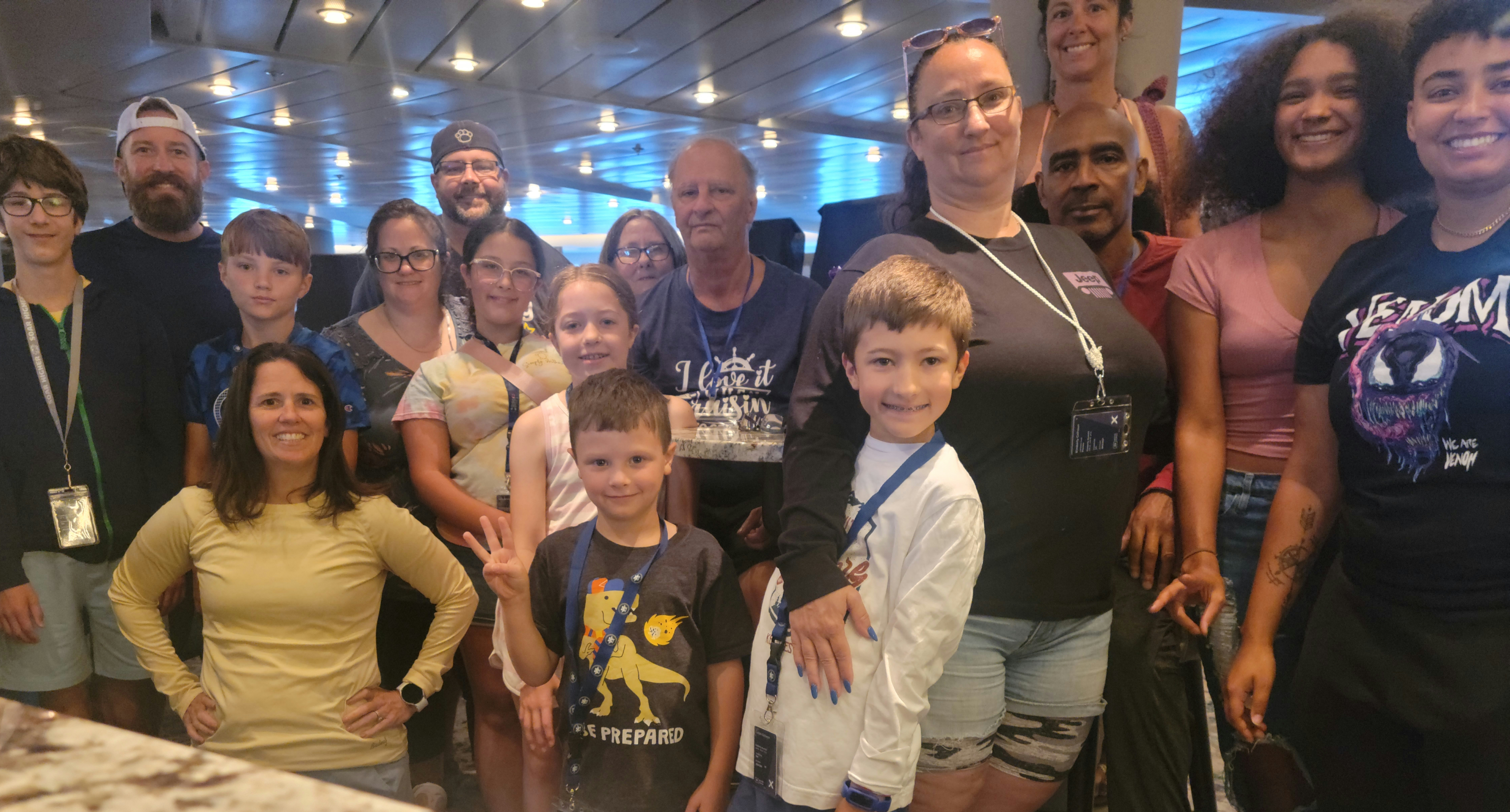 Family exploring a new destination together